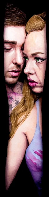 Free dark romance bookmark featuring a couple with a next-door-neighbor aesthetic